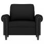 Preview: Sessel Schwarz 60 cm Samt