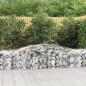 Preview: ARDEBO.de - Gabionen mit Hochbogen 15 Stk. 400x50x60/80cm Verzinktes Eisen