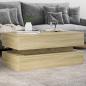 Preview: ARDEBO.de - Couchtisch mit LED-Leuchten Sonoma-Eiche 90x50x40 cm
