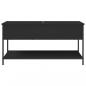 Preview: Couchtisch Schwarz 100x50x50 cm Holzwerkstoff und Metall