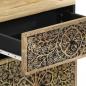 Preview: Nachttisch 50x33x60 cm Massivholz Mango