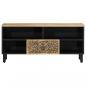 Preview: TV-Schrank 100x33x46 cm Massivholz Mango