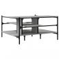 Preview: Couchtisch Grau Sonoma 100x100x48,5 cm Holzwerkstoff