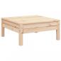 Preview: Gartensofa 2-Sitzer mit Hocker Massivholz Kiefer