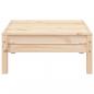 Preview: Gartensofa 2-Sitzer mit Hocker Massivholz Kiefer