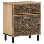 Preview: Nachttisch 50x33x60 cm Massivholz Mango