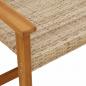 Preview: Gartenbank Beige 112 cm Poly Rattan und Akazienholz