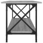 Preview: Couchtisch Grau Sonoma 100x45x45 cm Holzwerkstoff und Eisen