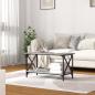 Preview: Couchtisch Grau Sonoma 80x45x45 cm Holzwerkstoff und Eisen