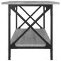 Preview: Couchtisch Grau Sonoma 80x45x45 cm Holzwerkstoff und Eisen