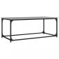Preview: ARDEBO.de - Couchtisch Grau Sonoma 102x50x40 cm Holzwerkstoff und Eisen