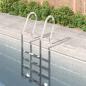 Preview: ARDEBO.de - Pool-Leiter 54x38x184,5 cm Edelstahl 304