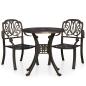 Preview: 3-tlg. Bistro-Set Aluminiumguss Bronzen