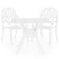Preview: 3-tlg. Bistro-Set Aluminiumguss Weiß