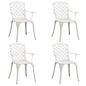 Preview: 5-tlg. Bistro-Set Aluminiumguss Weiß