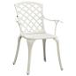 Preview: 5-tlg. Bistro-Set Aluminiumguss Weiß