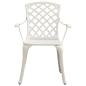 Preview: 5-tlg. Bistro-Set Aluminiumguss Weiß