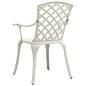 Preview: 5-tlg. Bistro-Set Aluminiumguss Weiß