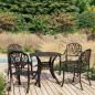 Preview: ARDEBO.de - 5-tlg. Bistro-Set Aluminiumguss Bronzen