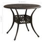 Preview: 5-tlg. Bistro-Set Aluminiumguss Bronzen