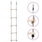 Preview: ARDEBO.de - 5-Stufen-Leiter 210 cm Kiefer Massivholz  