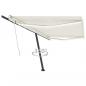 Preview: ARDEBO.de - Markise Manuell Einziehbar mit LED 500x350 cm Creme