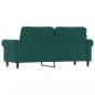 Preview: 2-Sitzer-Sofa Dunkelgrün 140 cm Samt
