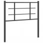 Preview: ARDEBO.de - Kopfteil Metall Schwarz 100 cm