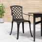 Preview: Gartenstühle 6 Stk. Aluminiumguss Schwarz