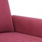 Preview: 2-Sitzer-Sofa Weinrot 140 cm Samt
