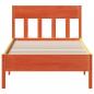 Preview: Massivholzbett ohne Matratze Wachsbraun 100x200 Kiefernholz