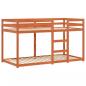 Preview: Etagenbett Wachsbraun 90x190 cm Massivholz Kiefer