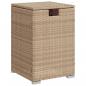 Preview: Propan-Tank-Verstecktisch Beige 40x40x60 cm Poly Rattan