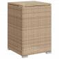 Preview: Propan-Tank-Verstecktisch Beige 40x40x60 cm Poly Rattan