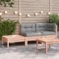 Preview: ARDEBO.de - Gartensofa mit Kissen und Fußhocker Massivholz Douglasie