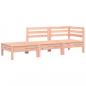 Preview: Gartensofa mit Kissen und Fußhocker Massivholz Douglasie