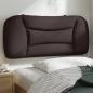 Preview: ARDEBO.de - Kopfteil-Kissen Dunkelbraun 80 cm Stoff