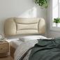 Preview: Kopfteil-Kissen Creme 100 cm Stoff