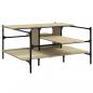 Preview: Couchtisch Sonoma-Eiche 100x100x48,5 cm Holzwerkstoff