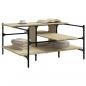 Preview: Couchtisch Sonoma-Eiche 100x100x48,5 cm Holzwerkstoff
