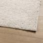 Preview: Teppich Shaggy Hochflor Modern Creme 60x110 cm
