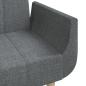 Preview: Schlafsofa 2-Sitzer mit 2 Kissen Hellgrau Stoff