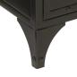 Preview: Badschrank 40x27x90 cm Eisen und Massivholz Mango