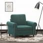Preview: ARDEBO.de - Sessel Dunkelgrün 60 cm Samt