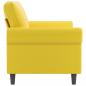 Preview: 2-Sitzer-Sofa Gelb 140 cm Samt