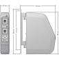 Preview: Schellenberg RolloDrive 75 Premium Rollladengurtantrieb, bis 5 m², elektrischer Gurtwickler Aufputz mit Funk, weiß (22576)
