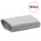 Preview: Abdeckplane Grau Ø 4 m 650 g/m²