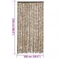 Preview: Fliegenvorhang Beige und Braun 100x230 cm Chenille