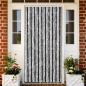 Preview: ARDEBO.de - Fliegenvorhang Grau und Schwarz 56x185 cm Chenille