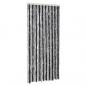 Preview: Fliegenvorhang Grau und Schwarz 90x200 cm Chenille